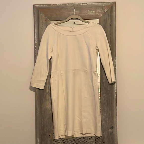 Banana republic size 8 white long sleeve dress - Picture 1 of 5